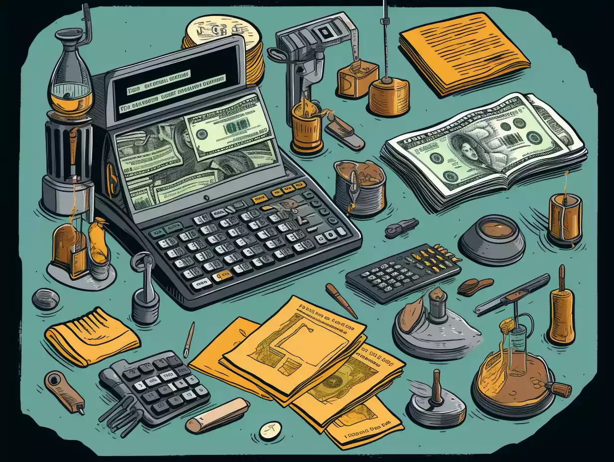 an illustration of different forms of financial instruments and money