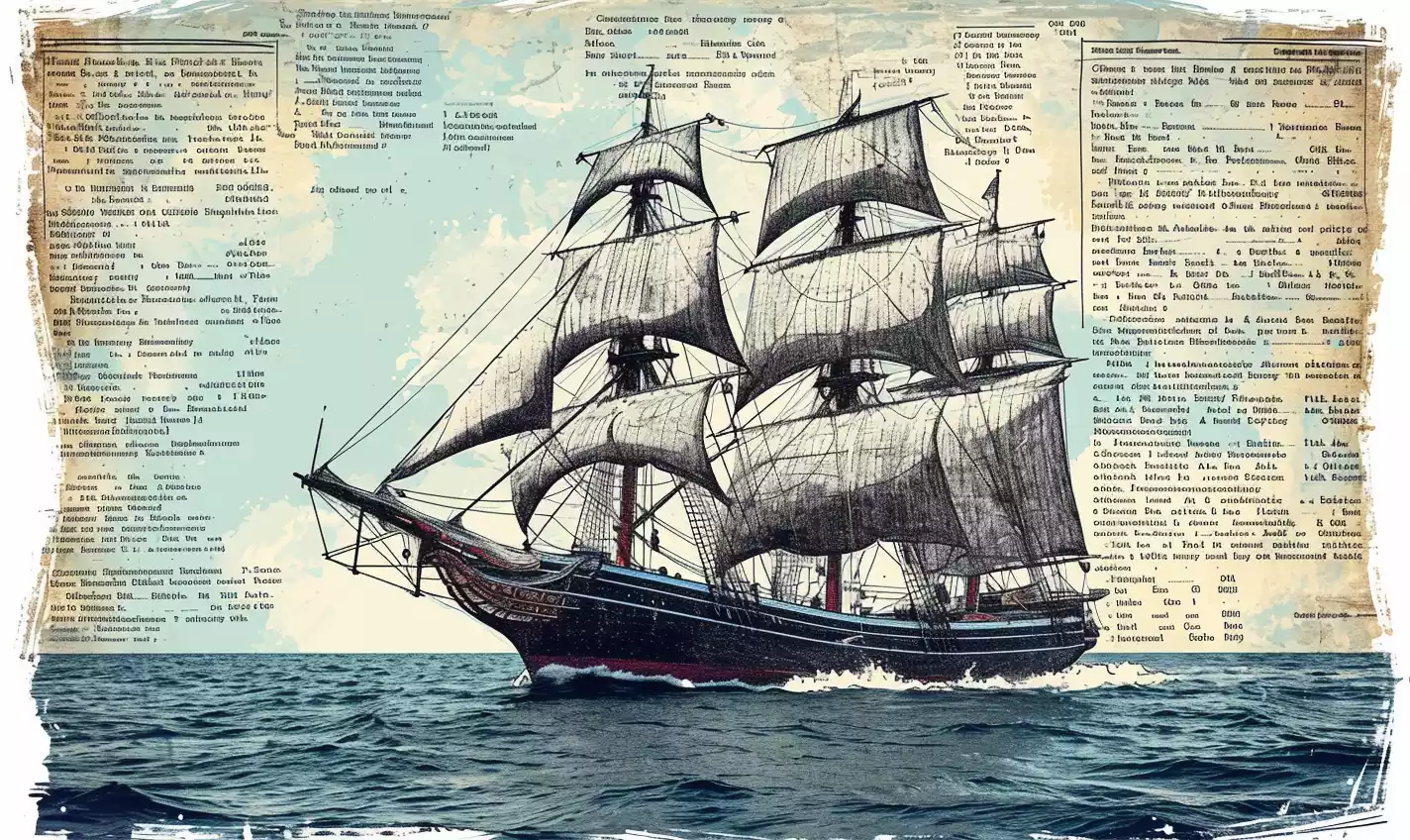 an hand-drawn sketch illustration of a ship embarking on a journey with various components representing the Convertible Note Agreement, Promissory Note, Term Sheet, Share Subscription Agreement, Investor Rights Agreement, and Disclosure Documents